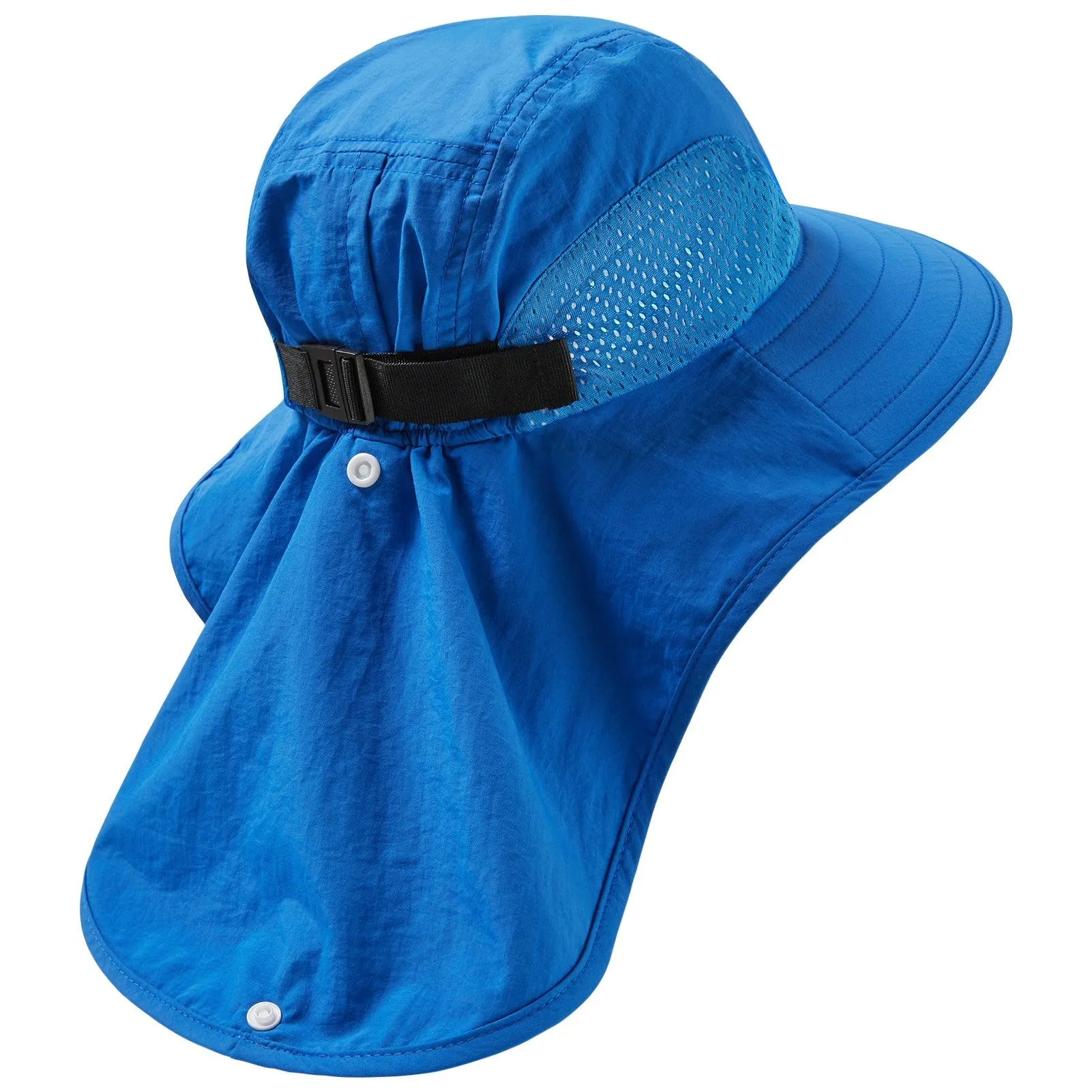 Kids' UPF 50  Wide Brim Sun Hat with Neck Flap