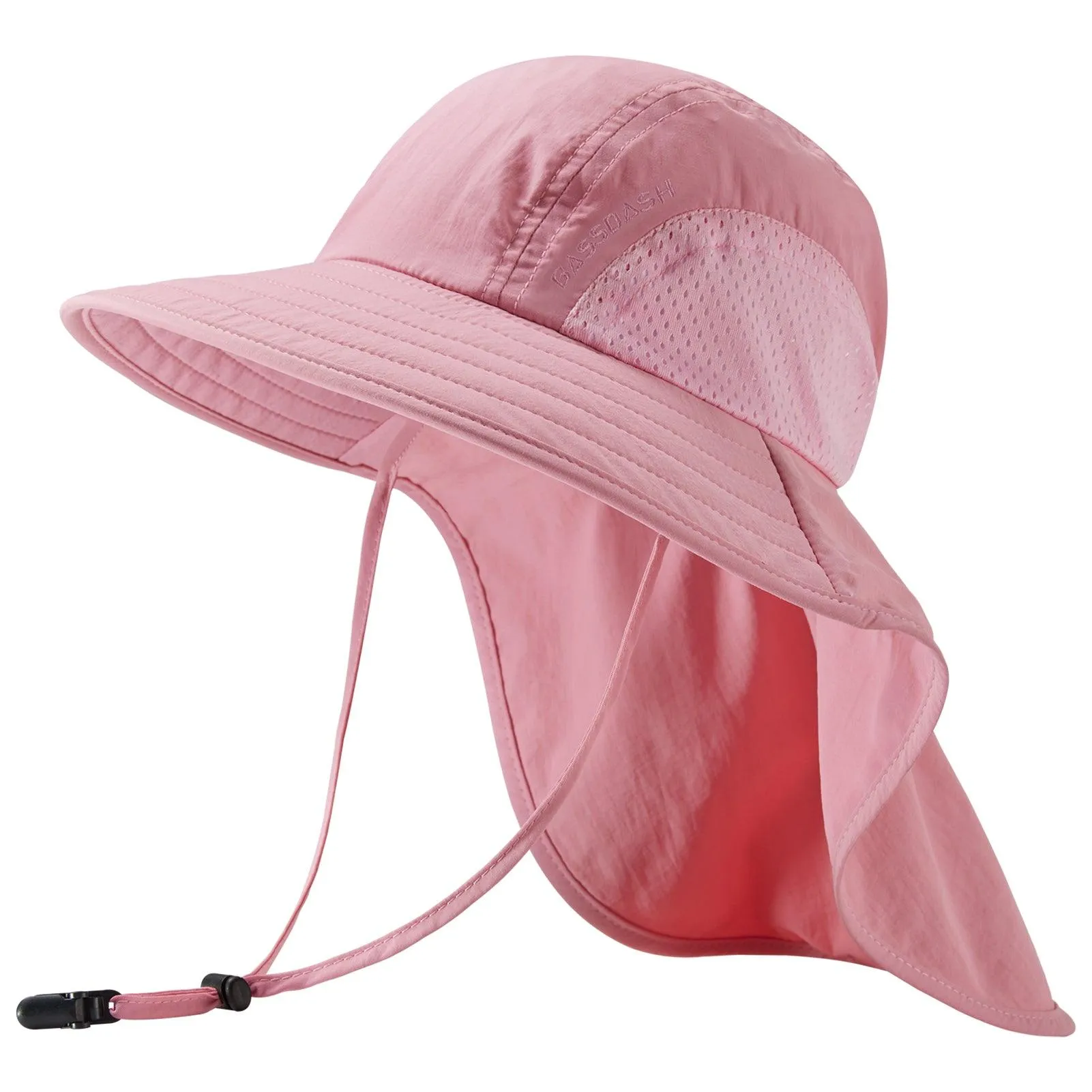 Kids' UPF 50  Wide Brim Sun Hat with Neck Flap