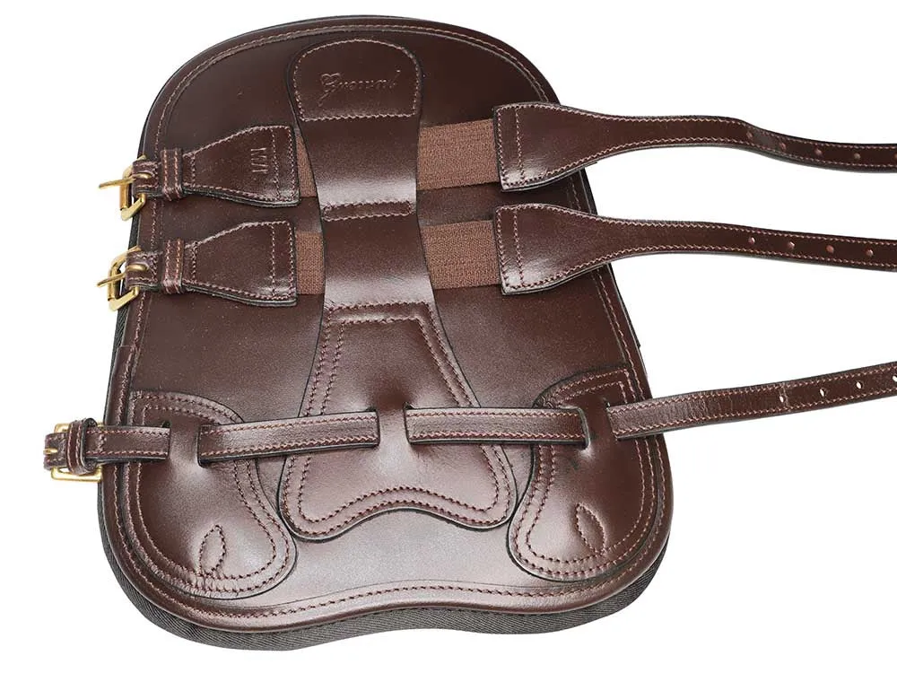 Leather Open Front Tendon Boots