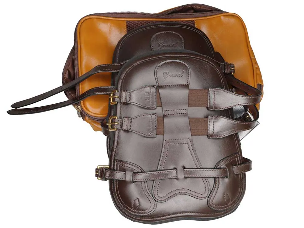 Leather Open Front Tendon Boots