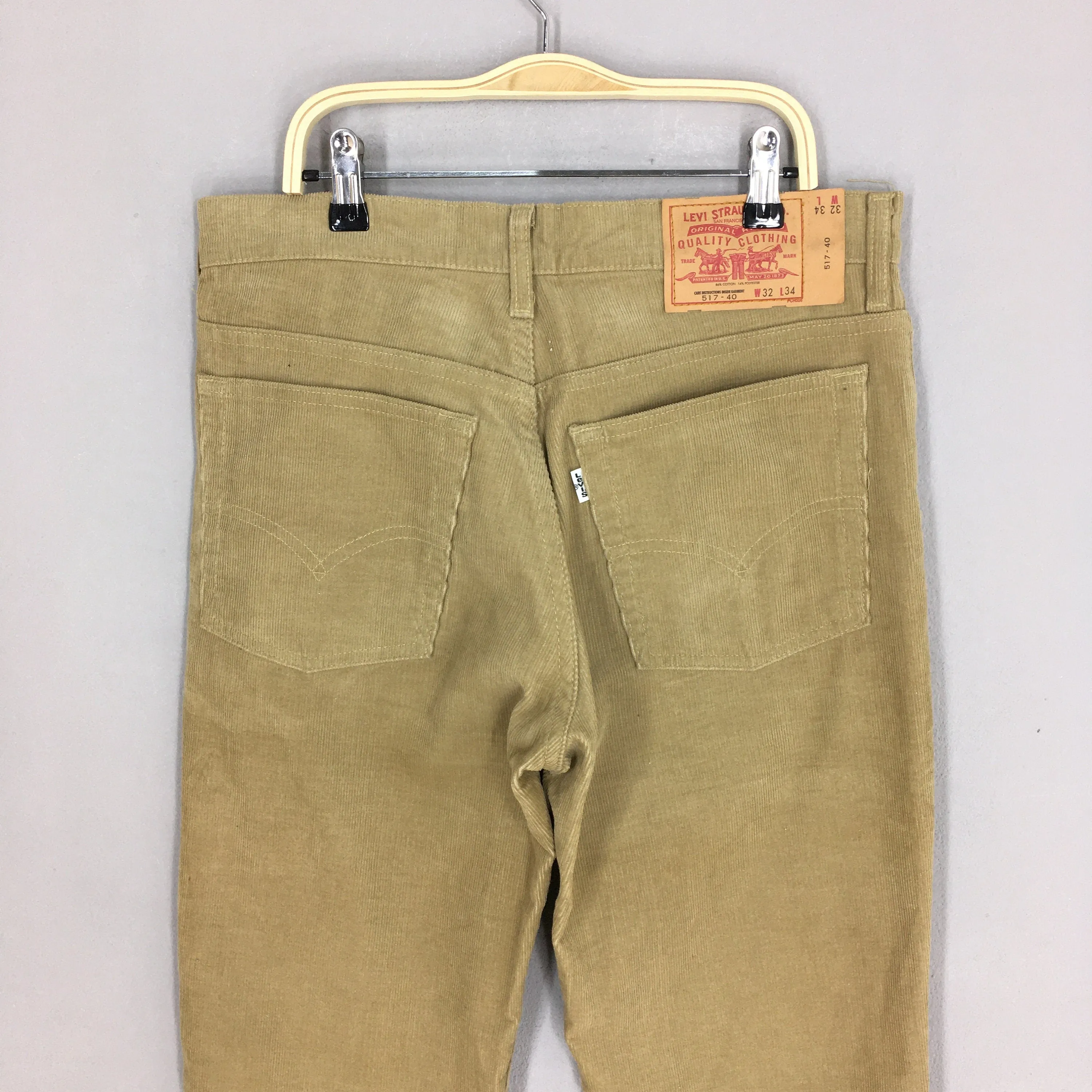 Levi's 517 Brown Corduroy Bootcut Pants Size 30x34.5