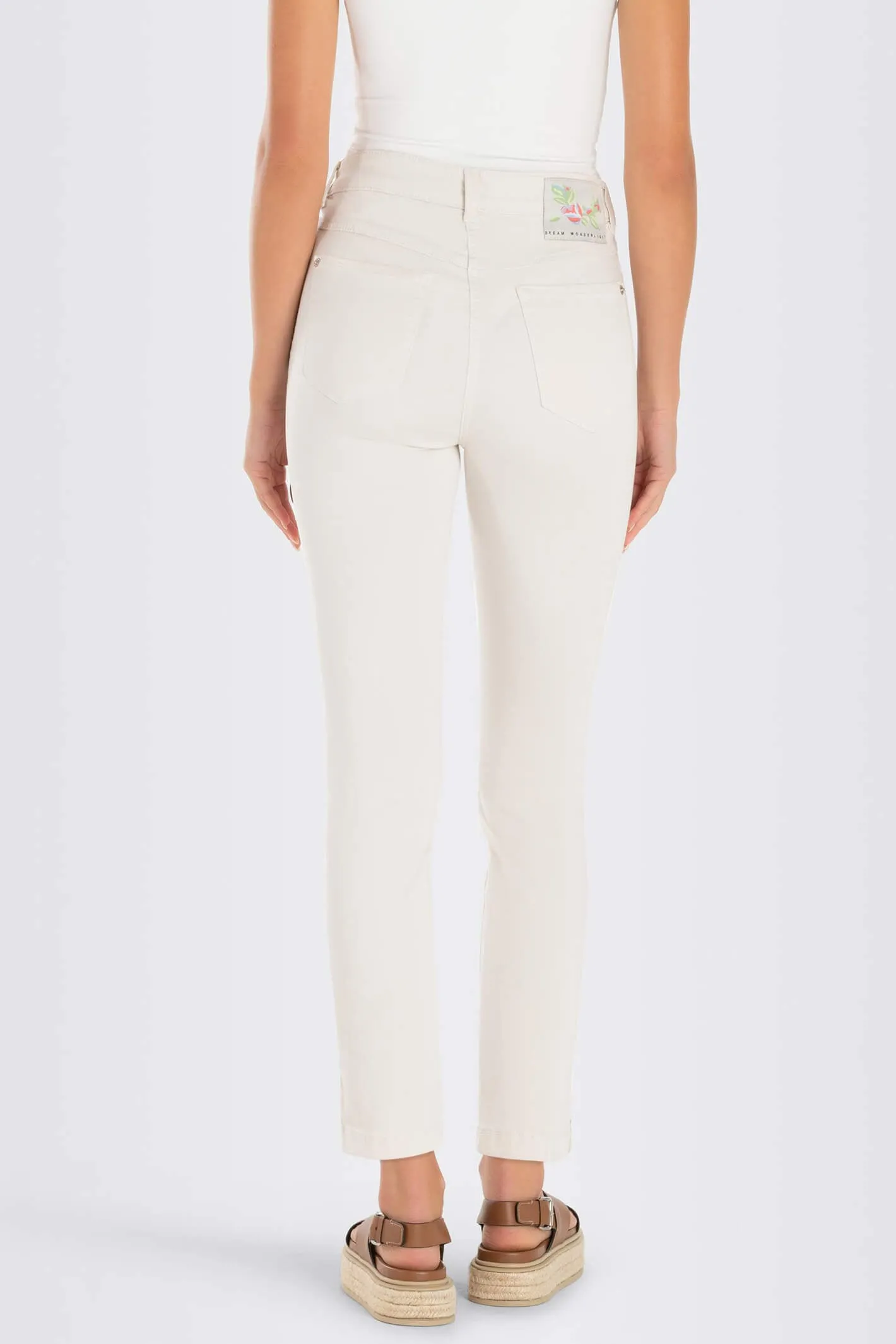 Mac Dream Summer 5495-00-0425L Antique White Cotton Jeans