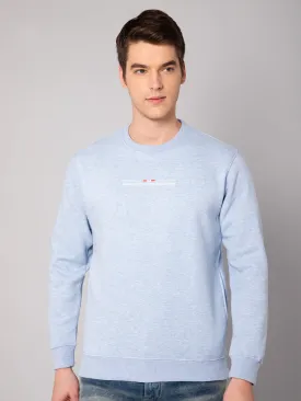 Mens Sky Melange Sweatshirt