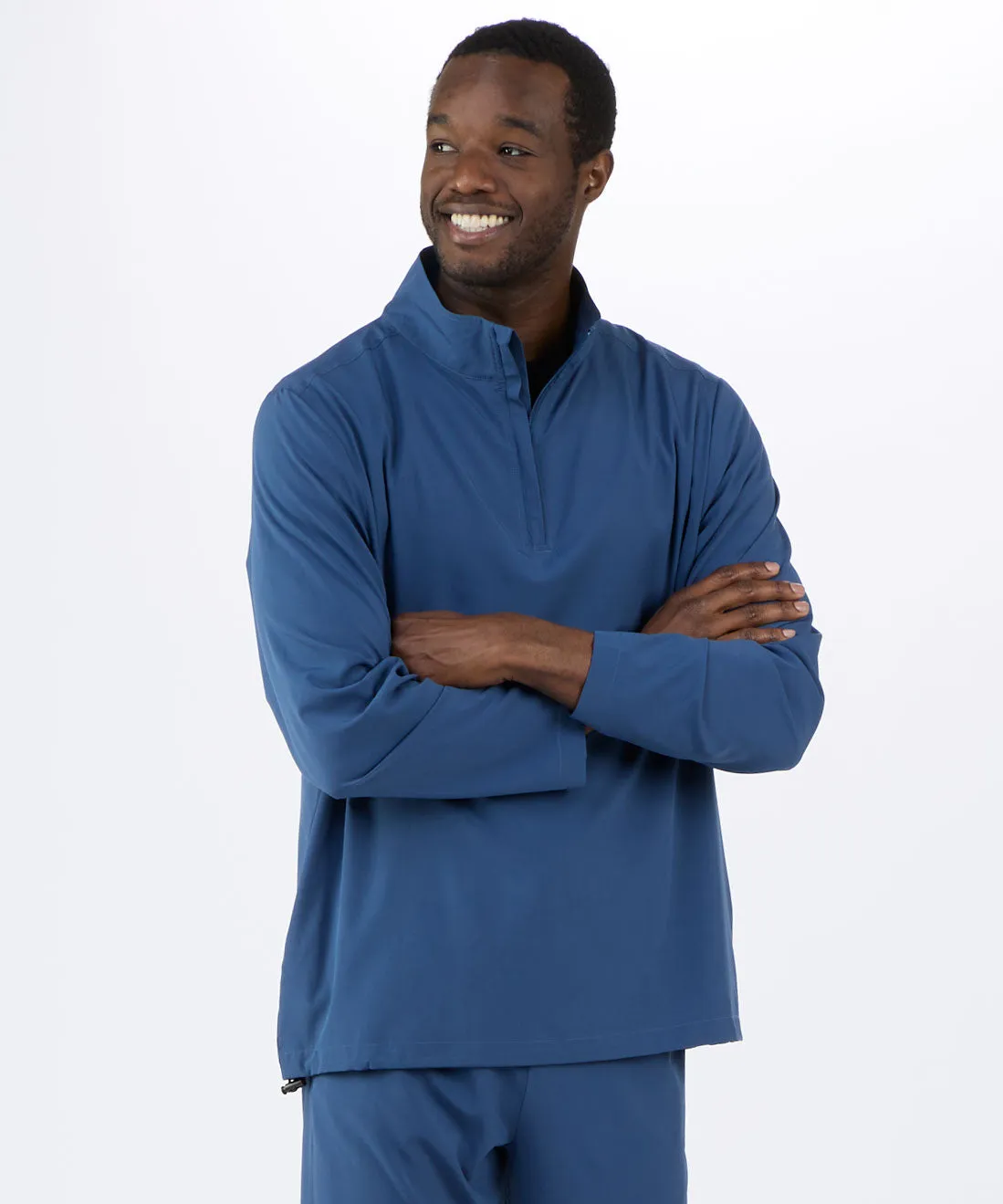 Men's Stretch Woven Quarter Zip Pullover