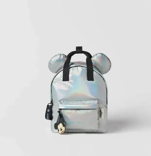 Mickey Mouse Backpack New Fashion School Bags for Boys Girls Cartoon Black Mickey Laptop Bag Kids Bags