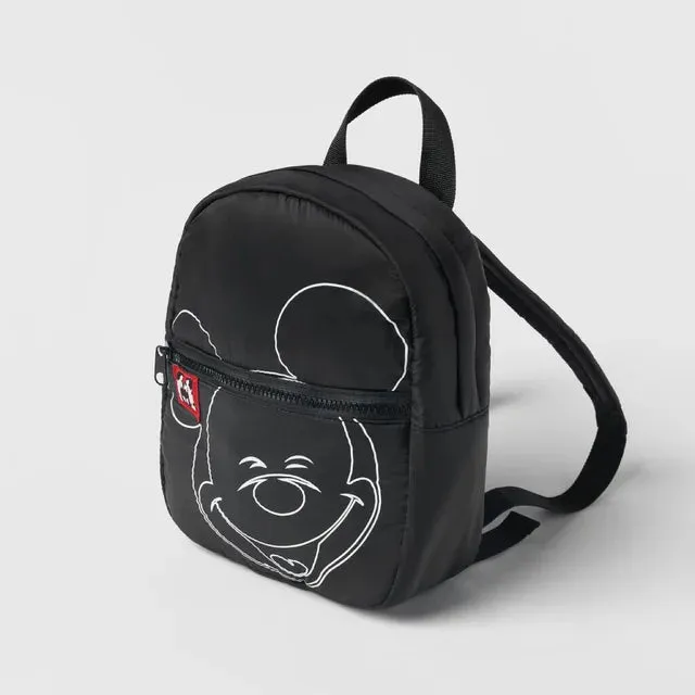 Mickey Mouse Backpack New Fashion School Bags for Boys Girls Cartoon Black Mickey Laptop Bag Kids Bags