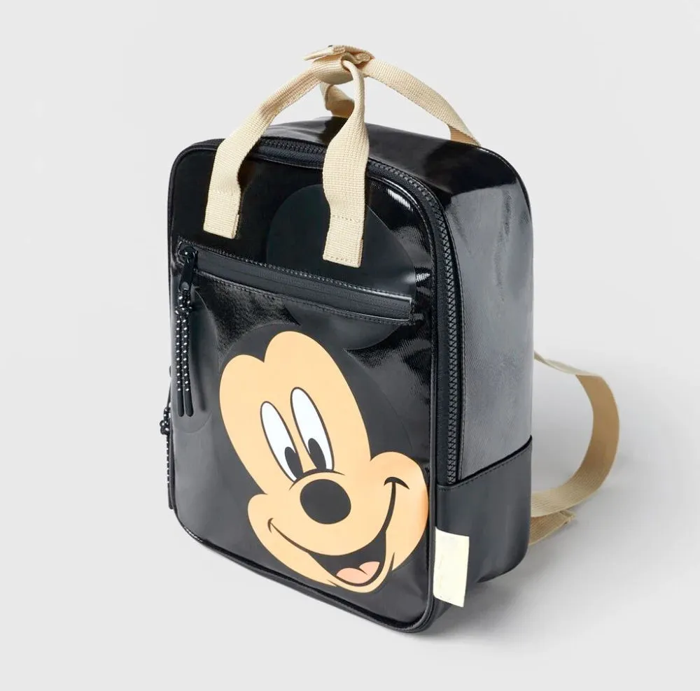 Mickey Mouse Backpack New Fashion School Bags for Boys Girls Cartoon Black Mickey Laptop Bag Kids Bags
