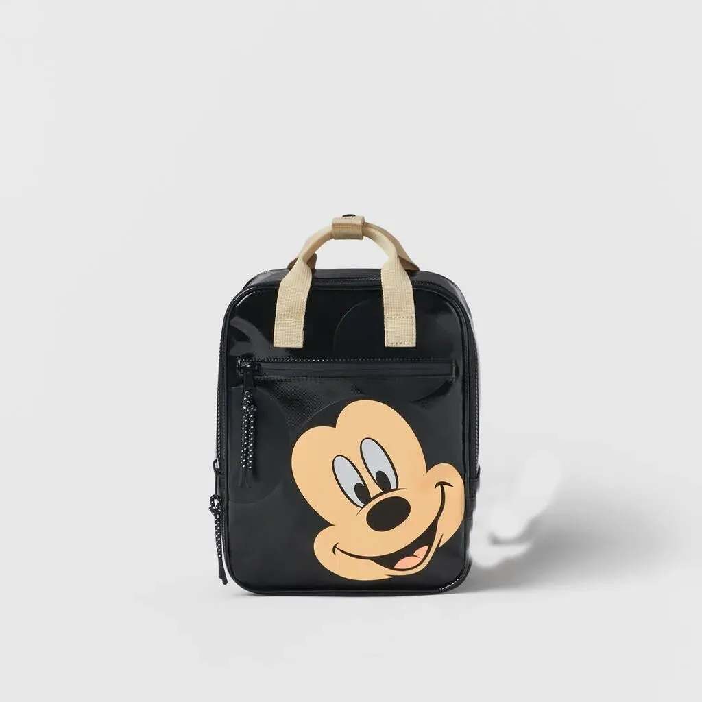 Mickey Mouse Backpack New Fashion School Bags for Boys Girls Cartoon Black Mickey Laptop Bag Kids Bags