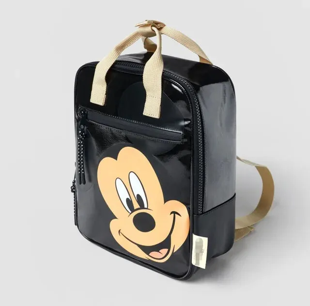 Mickey Mouse Backpack New Fashion School Bags for Boys Girls Cartoon Black Mickey Laptop Bag Kids Bags
