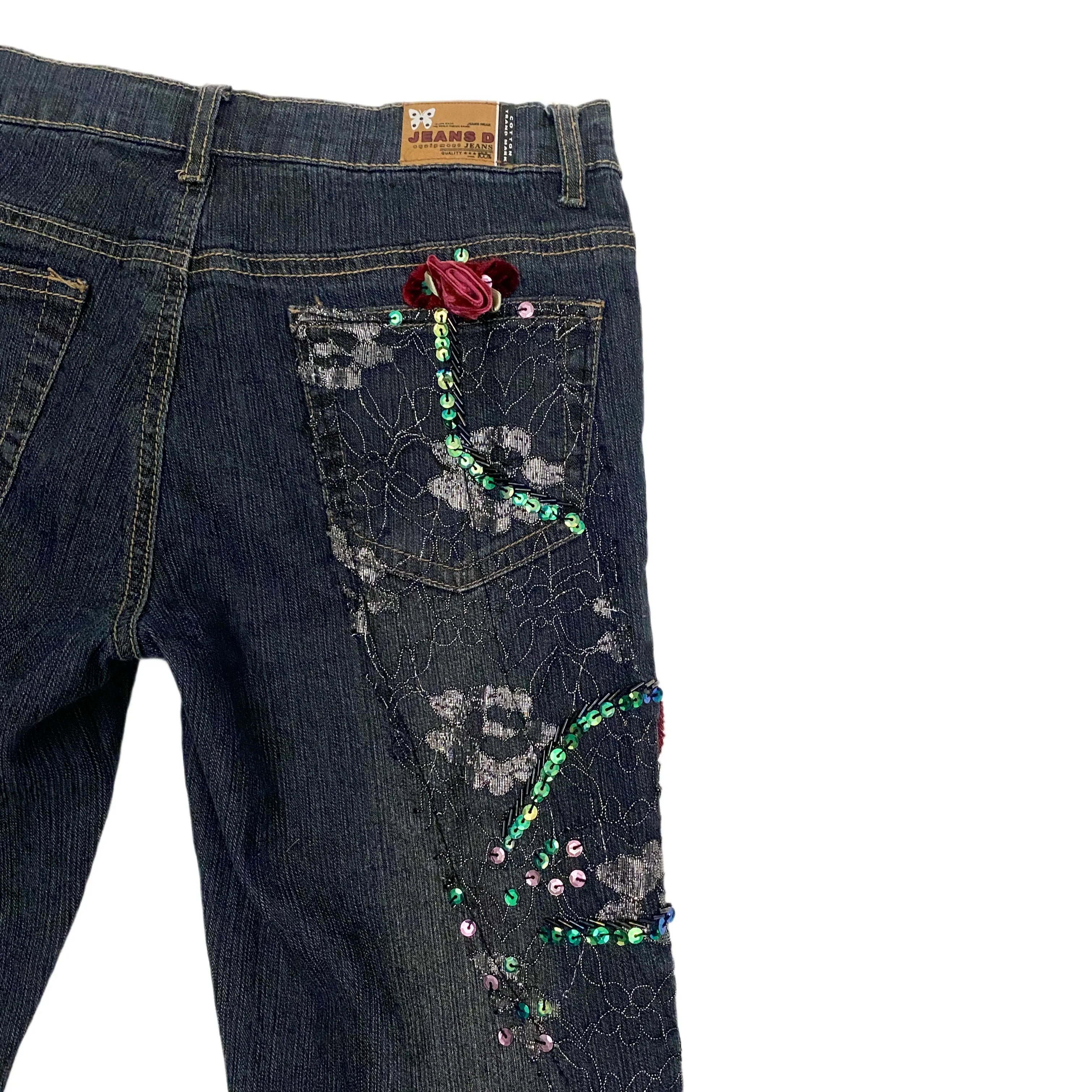 Rosette Embellished Flares (XS)