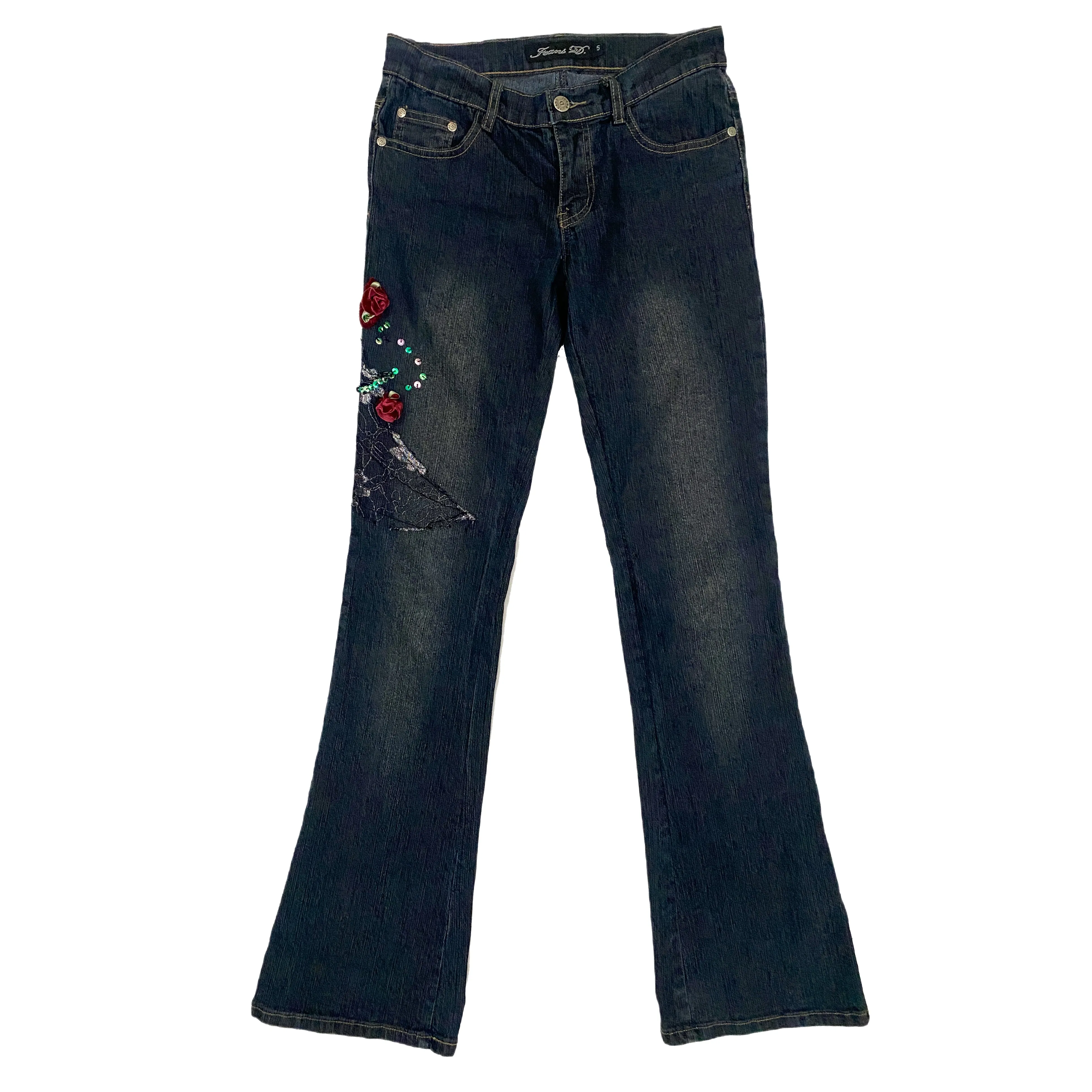 Rosette Embellished Flares (XS)