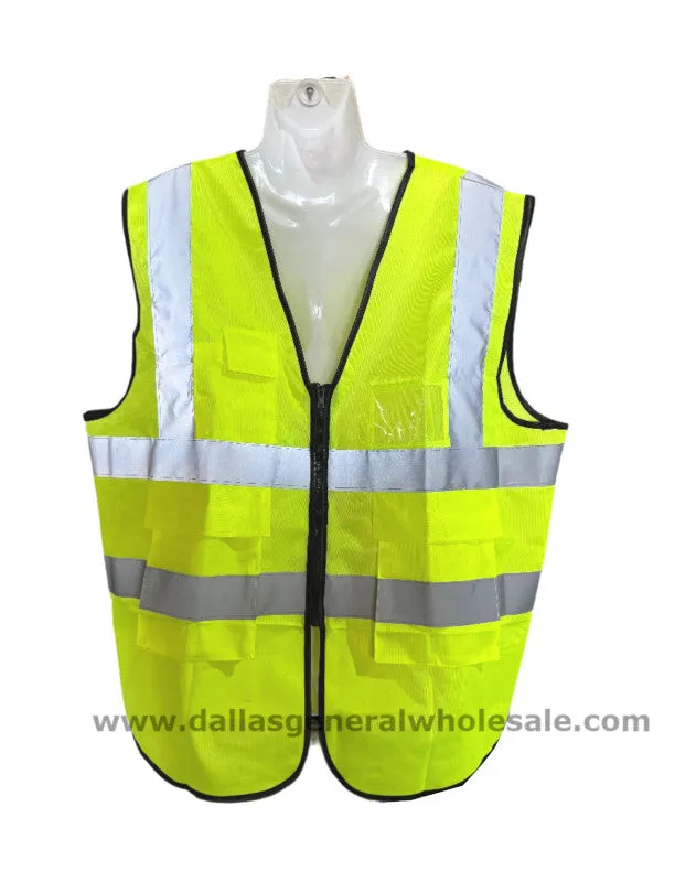 Safety Vests W/ Pockets Wholesale