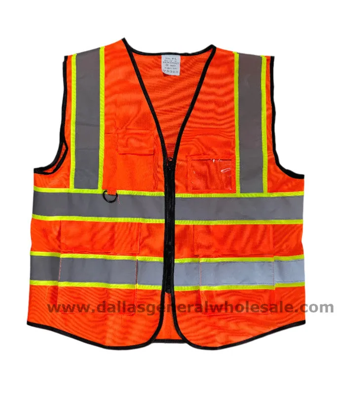 Safety Vests W/ Pockets Wholesale