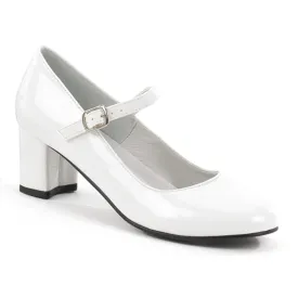 SCHOOLGIRL-50 Funtasma White Patent Fancy Dress Women's Shoes (Fantasy Footwear)