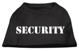 Security Screen Print Shirts Black  w- white text XXL (18)