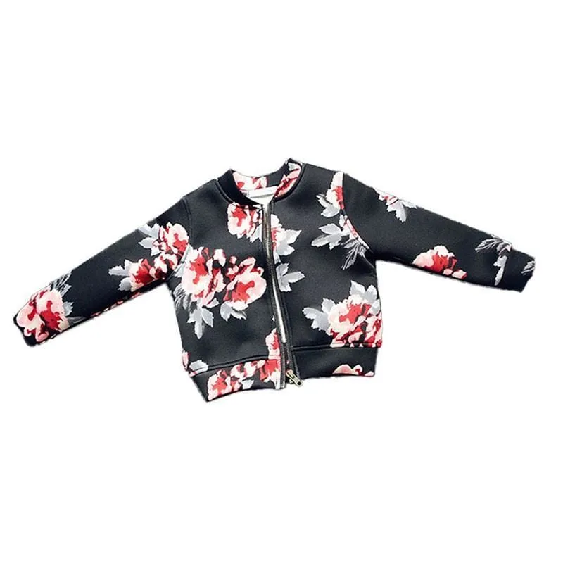 Sophie Floral Girls Bomber Jackets