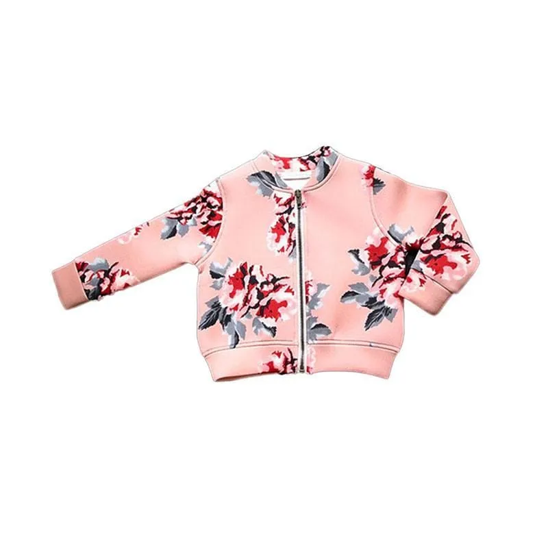 Sophie Floral Girls Bomber Jackets