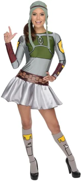 Star Wars Sexy Boba Fett Dress Costume Adult