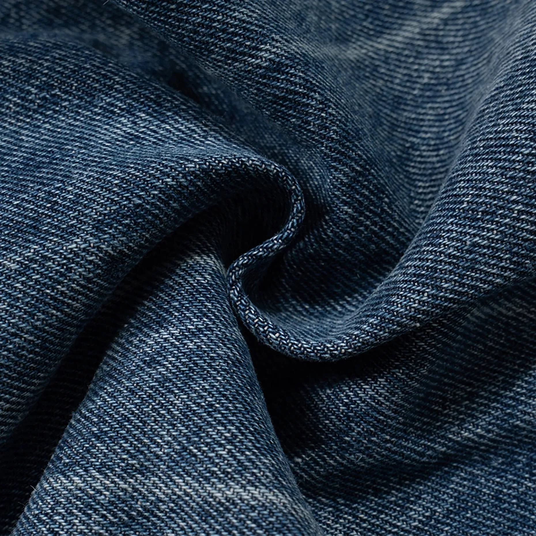 'Static' Faded Bootcut Stacked Denim Jeans