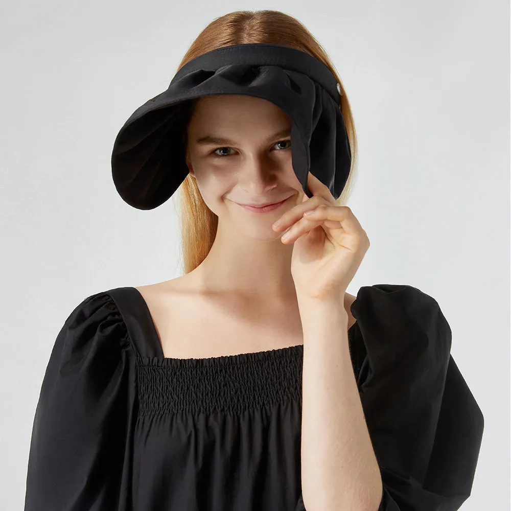 Sun Protection Wide Brim Foldable Hats Roll-Up Headband Visor UPF 50 