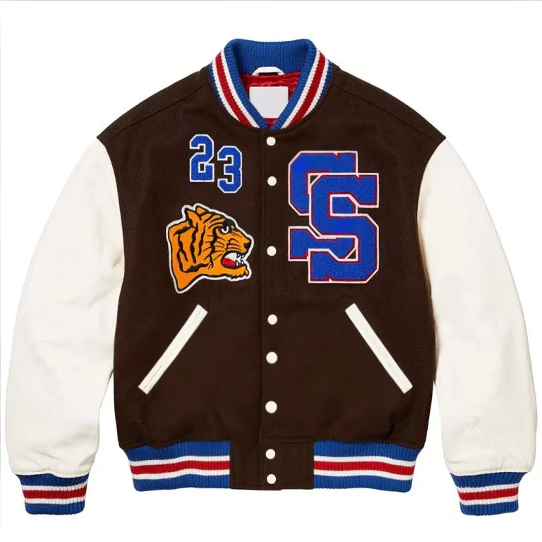 Supreme Tiger Varsity Jacket | Black Supreme Tiger Unisex Jacket