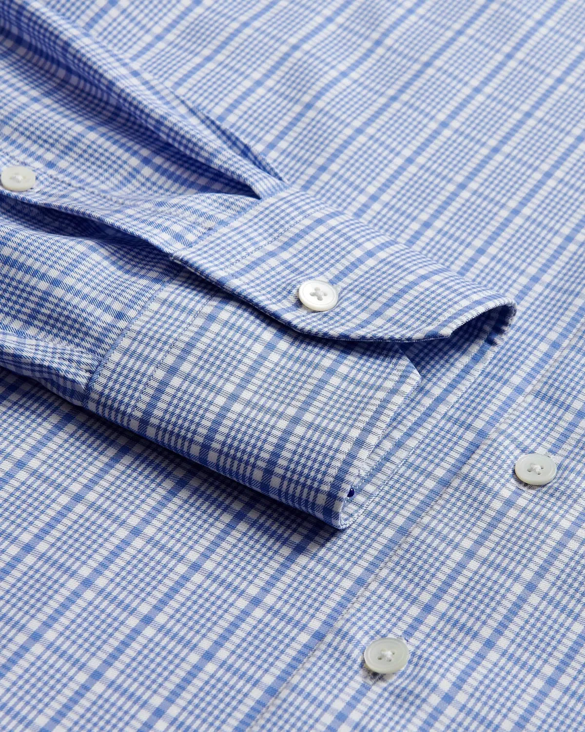 Thomas Pink POW Royal Twill Shirt Blue White