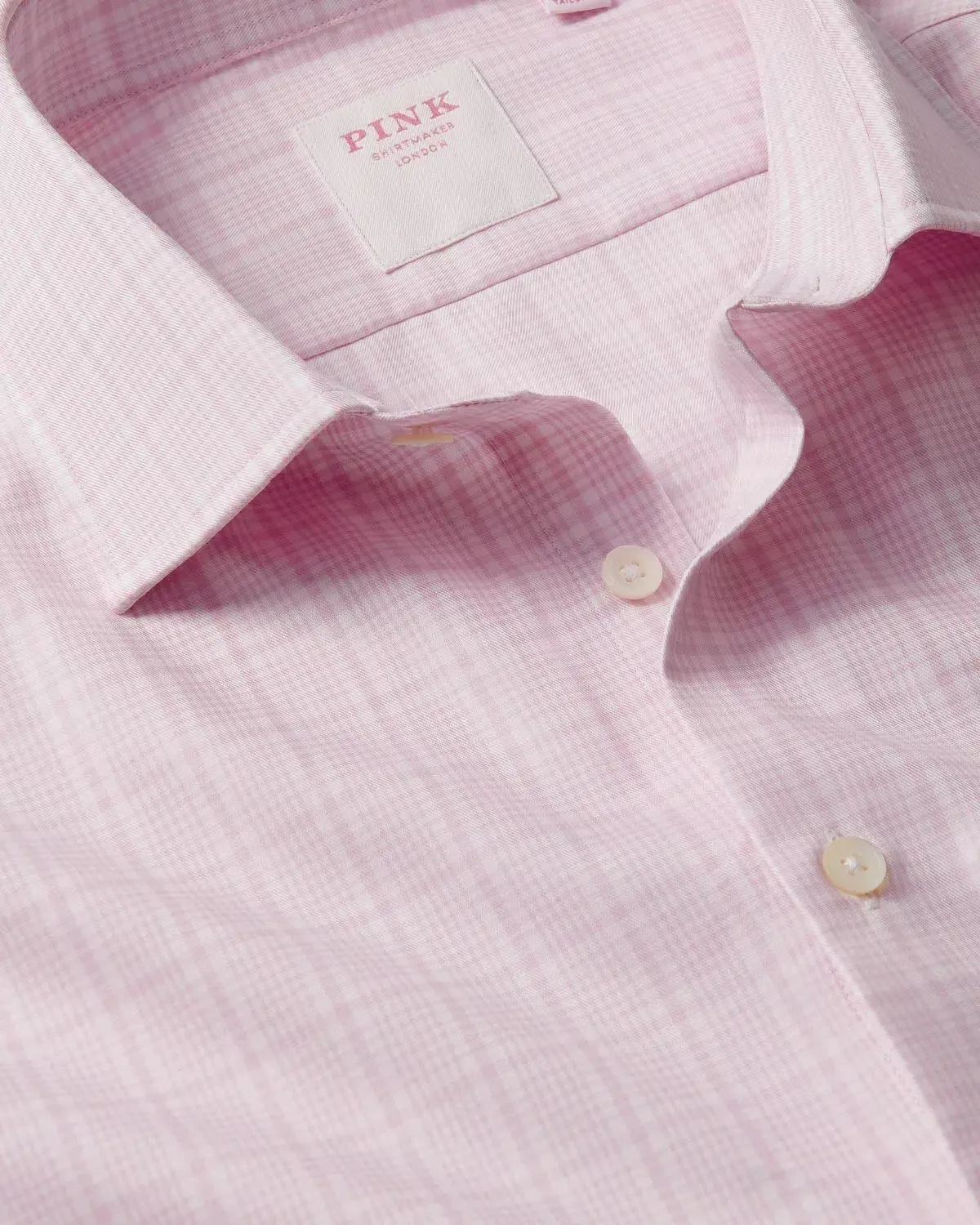 Thomas Pink POW Royal Twill Shirt Pink White