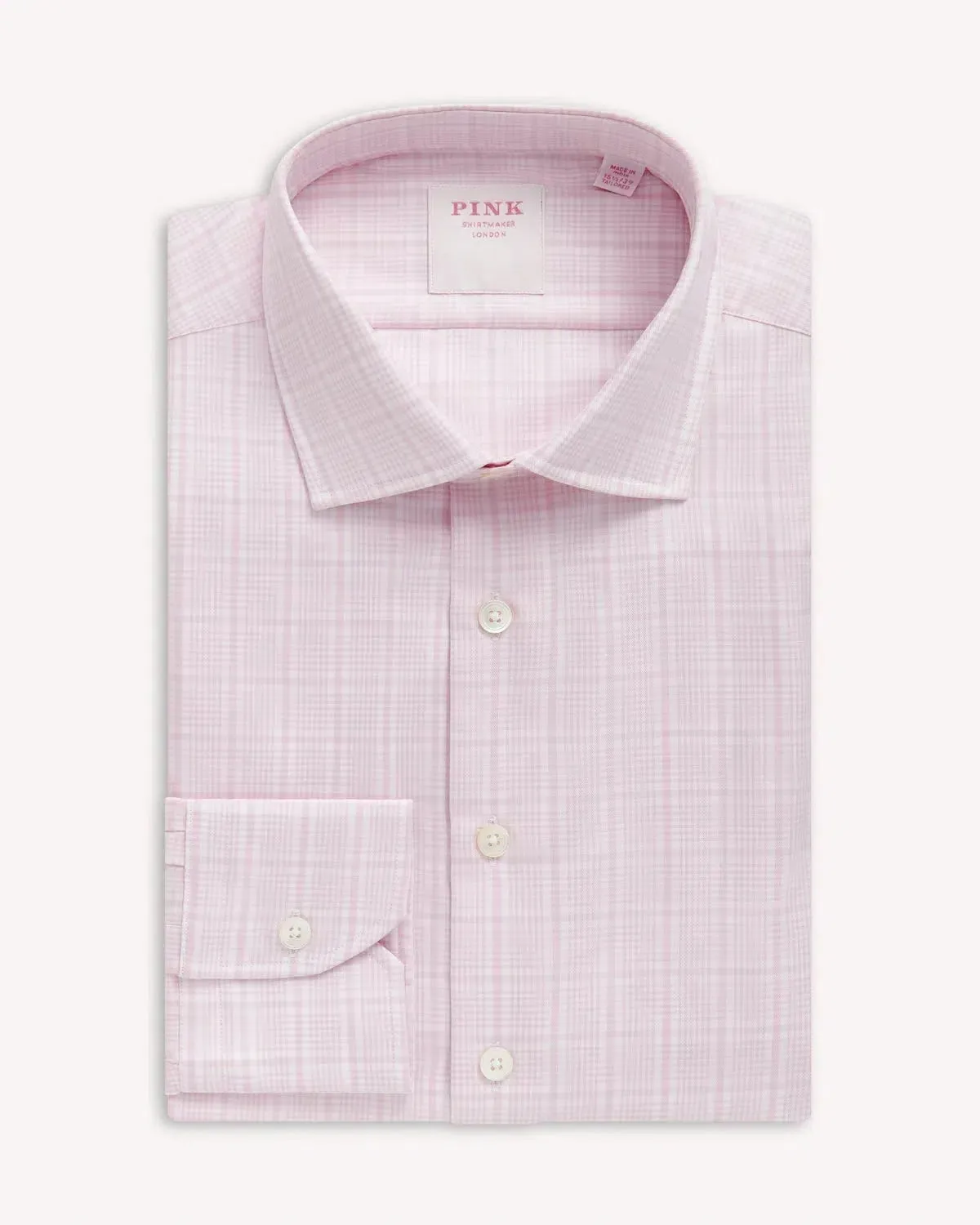 Thomas Pink POW Royal Twill Shirt Pink White