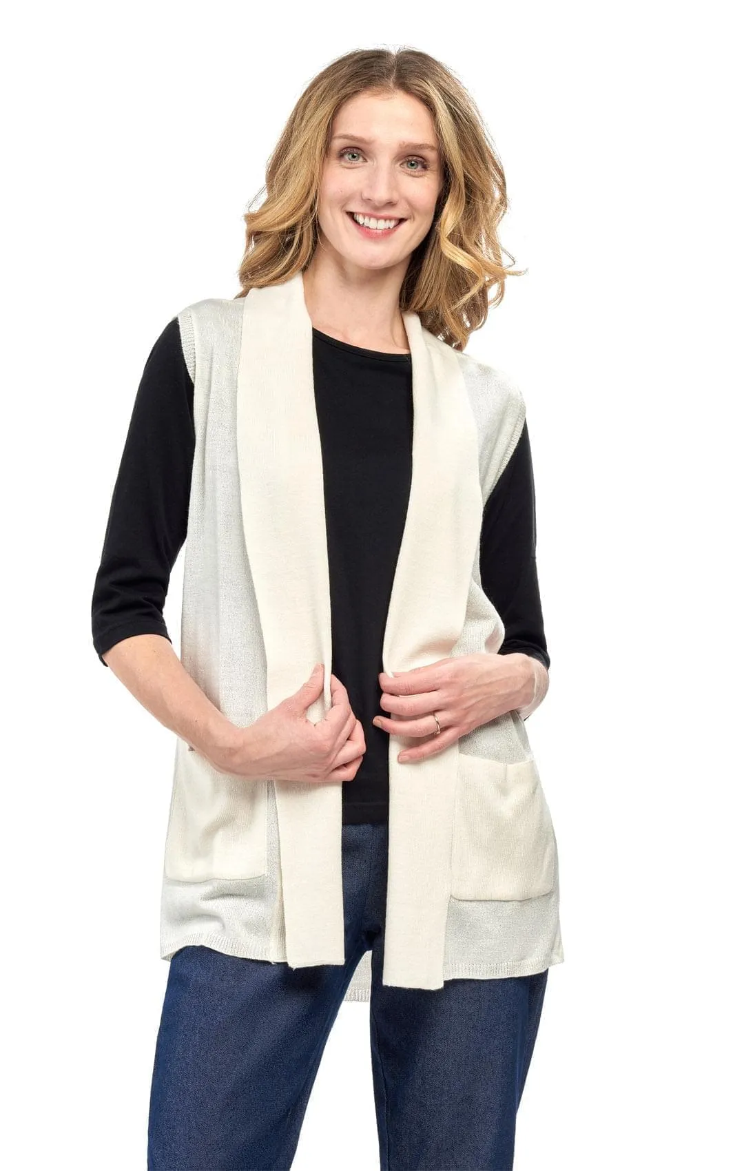 Women's Cashmere Like Vest – Luxuriously Soft for Extra Warmth – Feels as Soft as Cashmere