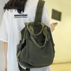 Xajzpa - Brand Women Backpacks Green Canvas Rucksack Quality Laptop School Student Bag Female Daypack for Teen Girls feminina mochila