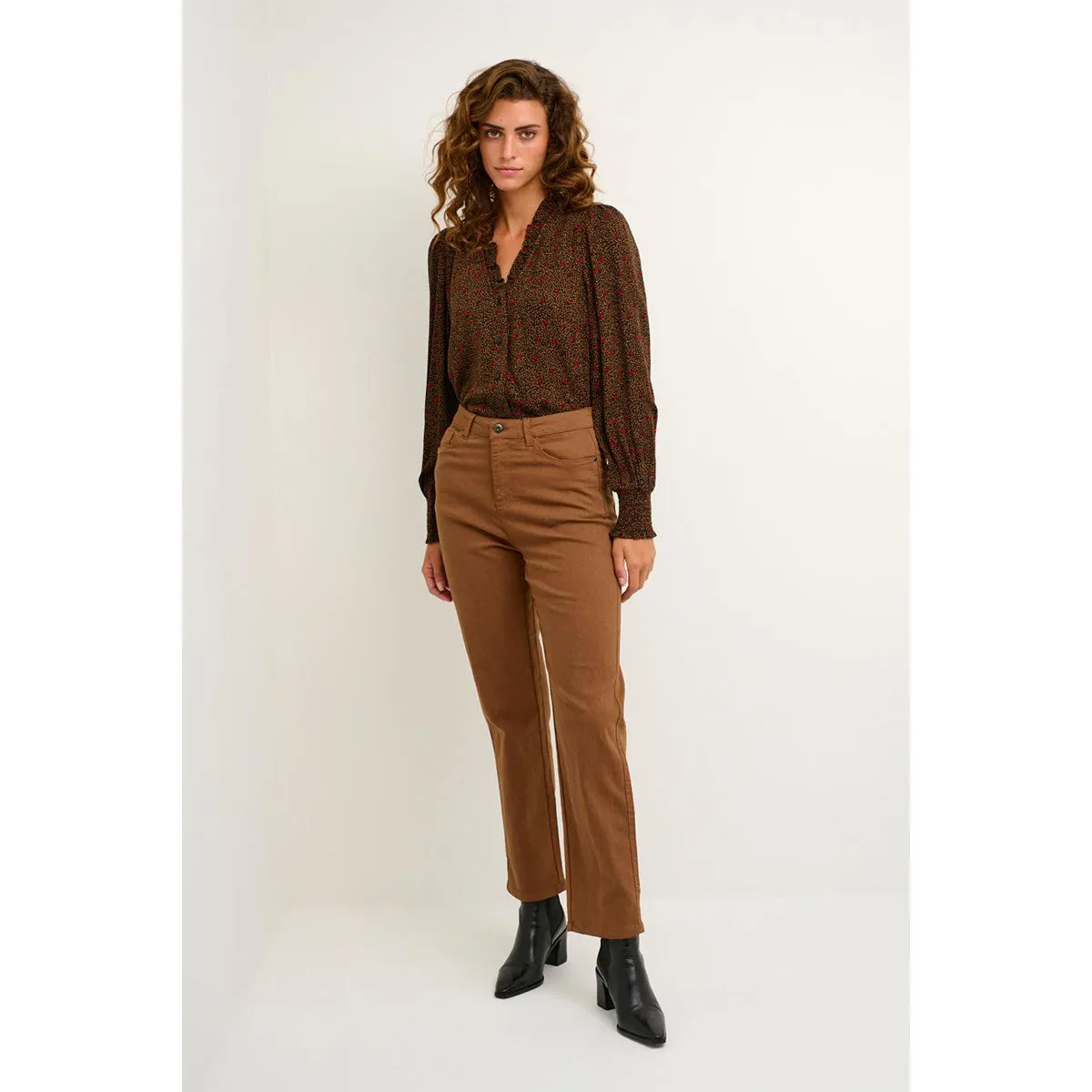Zelina HW 7/8 straight jeans soft slit
